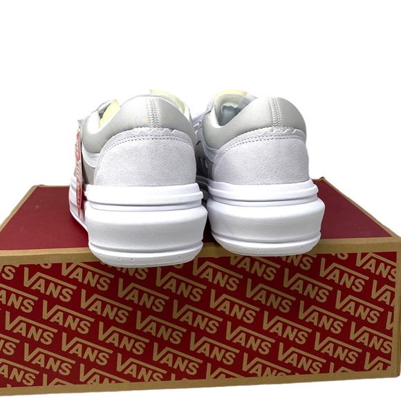 VANS Old Skool Overt CC Platform Shoes White Suede Canvas Men's Low VN0A7Q5ELGX - Picture 9 of 11
